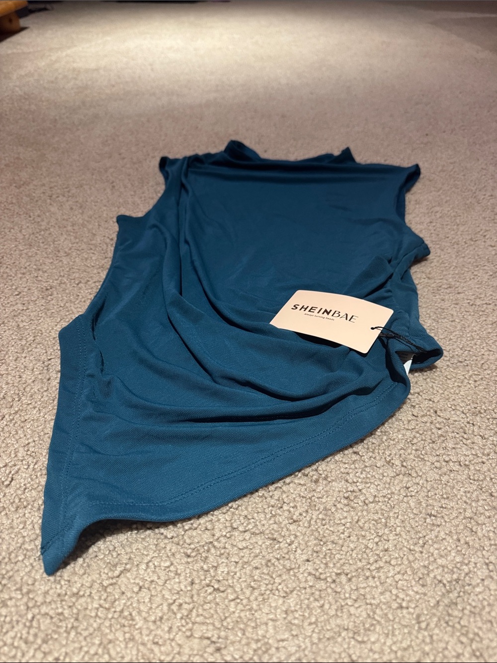 SHEIN Teal Sleeveless Women’s Tank Top
